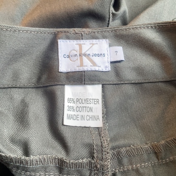 Green Calvin Klein Flare Leg Pants Size 7 NWT - Picture 6 of 10